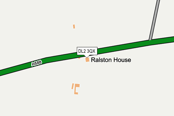 DL2 3QX map - OS OpenMap – Local (Ordnance Survey)