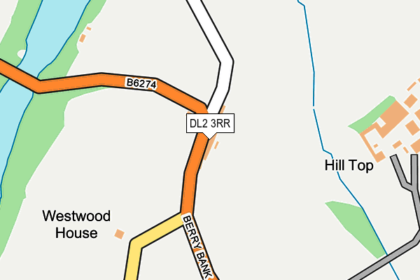 DL2 3RR map - OS OpenMap – Local (Ordnance Survey)