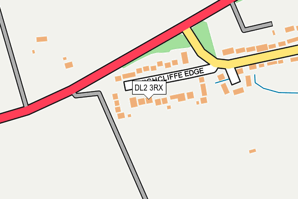 DL2 3RX map - OS OpenMap – Local (Ordnance Survey)