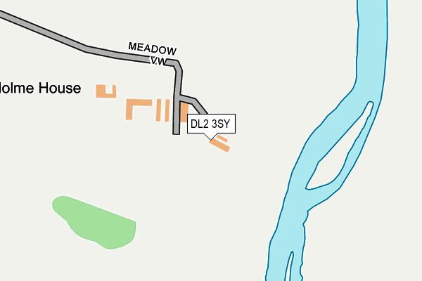 DL2 3SY map - OS OpenMap – Local (Ordnance Survey)