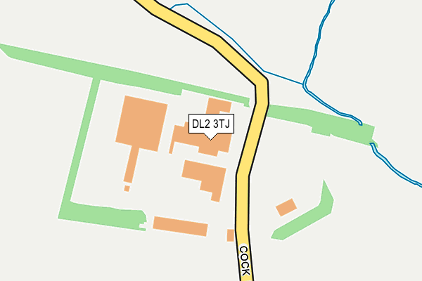 DL2 3TJ map - OS OpenMap – Local (Ordnance Survey)
