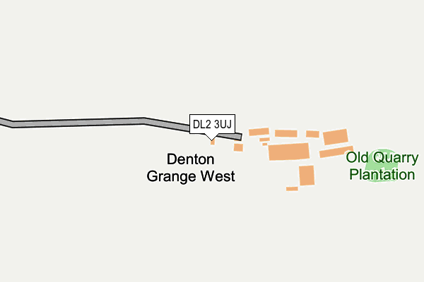 DL2 3UJ map - OS OpenMap – Local (Ordnance Survey)