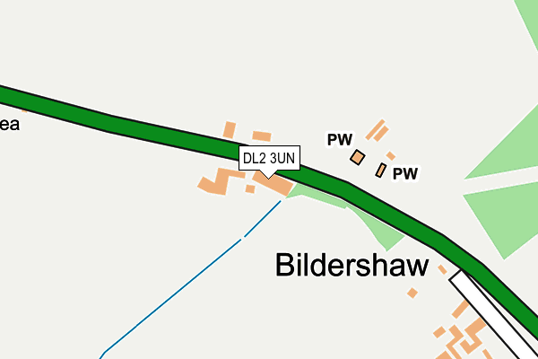 DL2 3UN map - OS OpenMap – Local (Ordnance Survey)