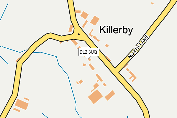 DL2 3UQ map - OS OpenMap – Local (Ordnance Survey)