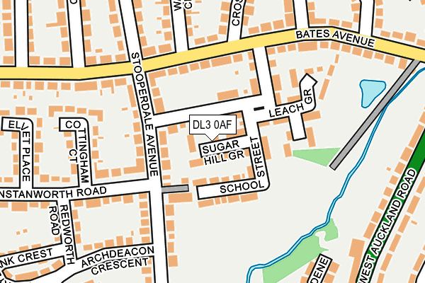 DL3 0AF map - OS OpenMap – Local (Ordnance Survey)