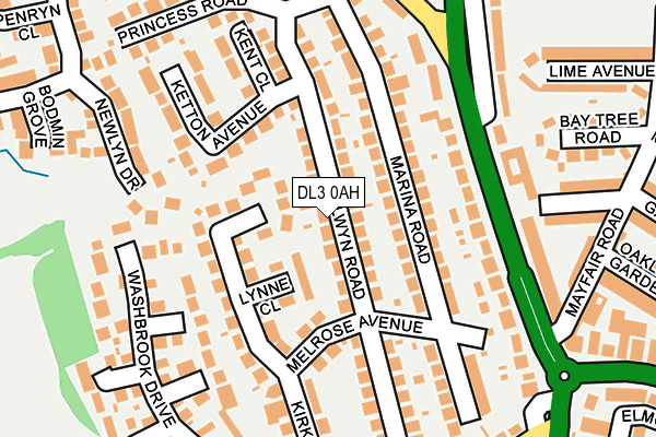 DL3 0AH map - OS OpenMap – Local (Ordnance Survey)