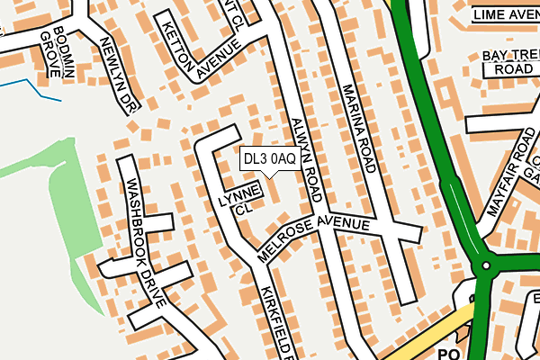 DL3 0AQ map - OS OpenMap – Local (Ordnance Survey)