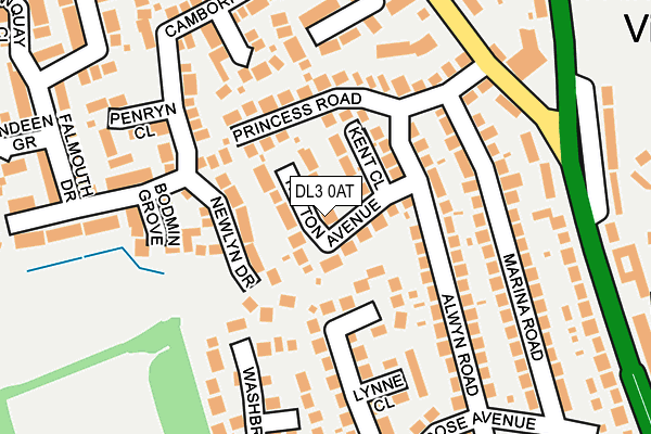 DL3 0AT map - OS OpenMap – Local (Ordnance Survey)