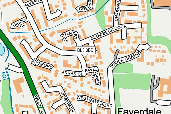 DL3 0BD map - OS OpenMap – Local (Ordnance Survey)