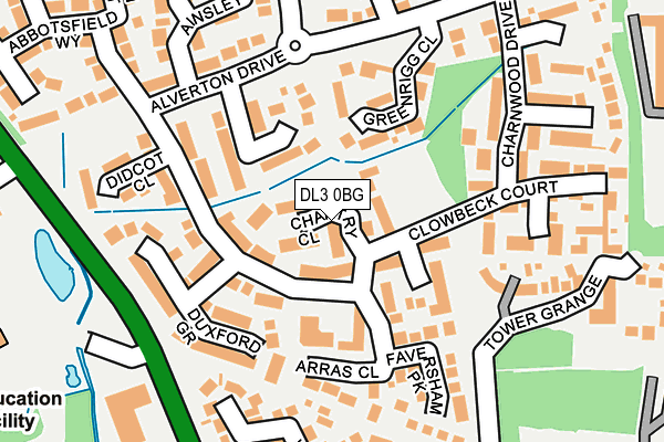 DL3 0BG map - OS OpenMap – Local (Ordnance Survey)