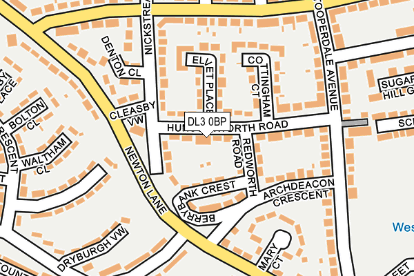 DL3 0BP map - OS OpenMap – Local (Ordnance Survey)