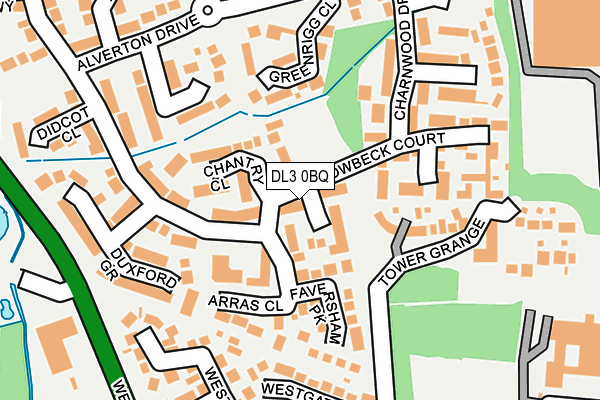 DL3 0BQ map - OS OpenMap – Local (Ordnance Survey)