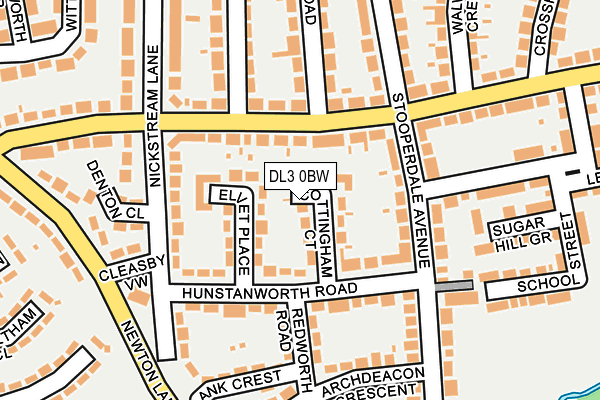 DL3 0BW map - OS OpenMap – Local (Ordnance Survey)