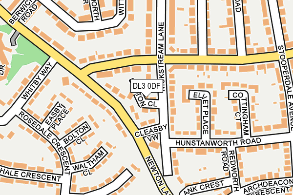 DL3 0DF map - OS OpenMap – Local (Ordnance Survey)