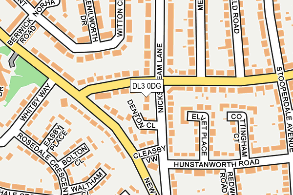 DL3 0DG map - OS OpenMap – Local (Ordnance Survey)