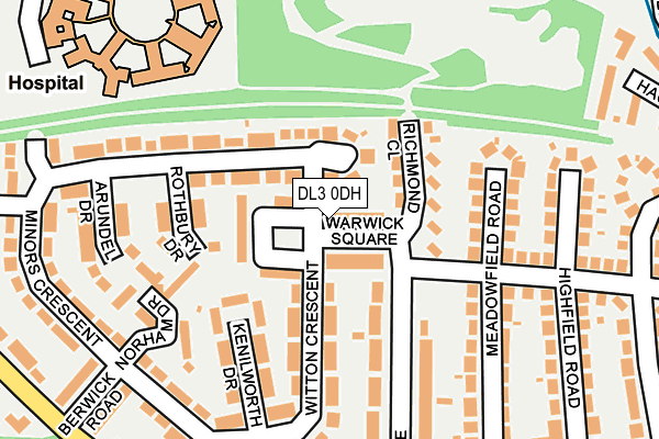 DL3 0DH map - OS OpenMap – Local (Ordnance Survey)