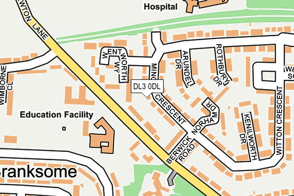 DL3 0DL map - OS OpenMap – Local (Ordnance Survey)