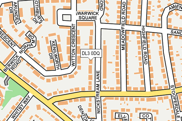DL3 0DQ map - OS OpenMap – Local (Ordnance Survey)