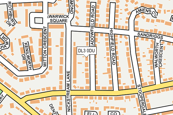 DL3 0DU map - OS OpenMap – Local (Ordnance Survey)