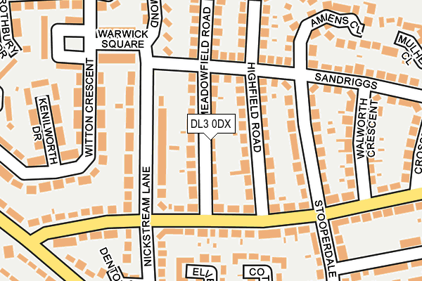 DL3 0DX map - OS OpenMap – Local (Ordnance Survey)