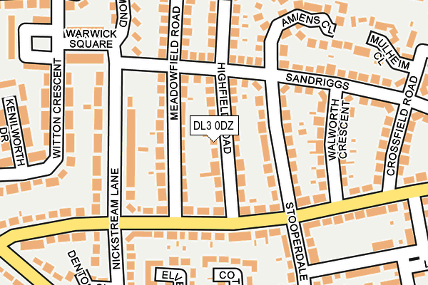DL3 0DZ map - OS OpenMap – Local (Ordnance Survey)
