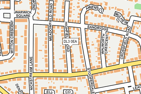 DL3 0EA map - OS OpenMap – Local (Ordnance Survey)
