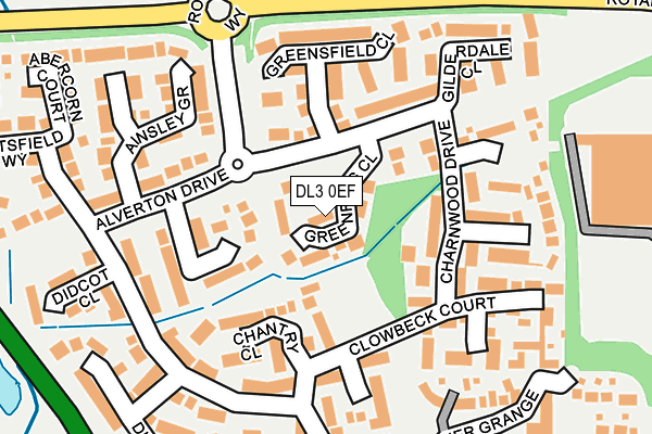 DL3 0EF map - OS OpenMap – Local (Ordnance Survey)