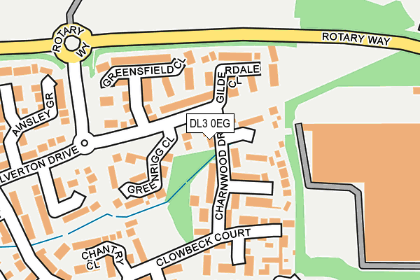 DL3 0EG map - OS OpenMap – Local (Ordnance Survey)