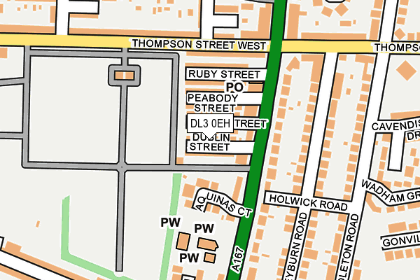 DL3 0EH map - OS OpenMap – Local (Ordnance Survey)