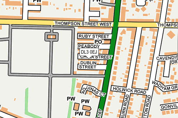 DL3 0EJ map - OS OpenMap – Local (Ordnance Survey)