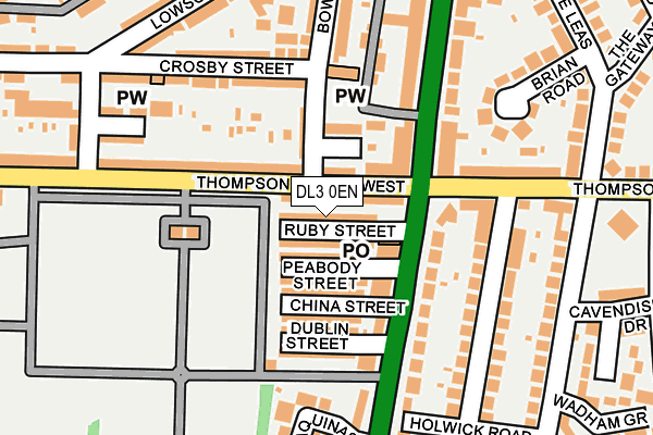 DL3 0EN map - OS OpenMap – Local (Ordnance Survey)