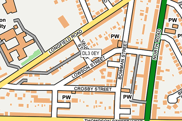 DL3 0EY map - OS OpenMap – Local (Ordnance Survey)