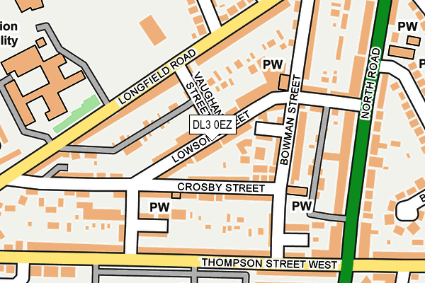DL3 0EZ map - OS OpenMap – Local (Ordnance Survey)