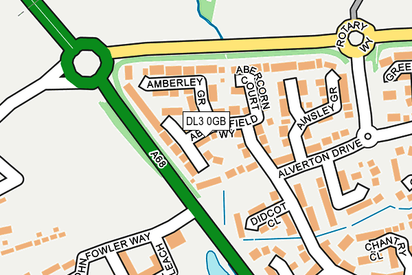 DL3 0GB map - OS OpenMap – Local (Ordnance Survey)