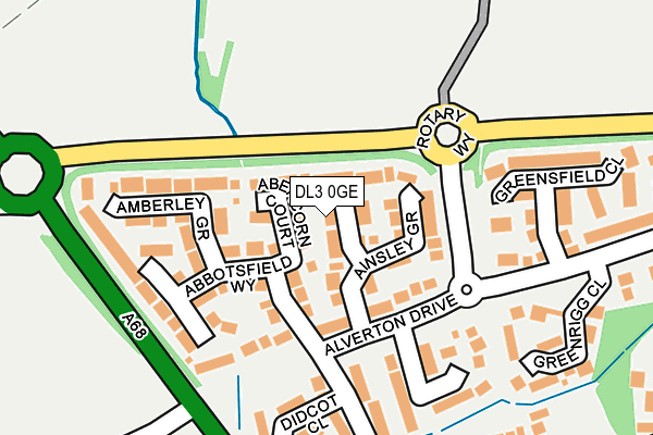 DL3 0GE map - OS OpenMap – Local (Ordnance Survey)