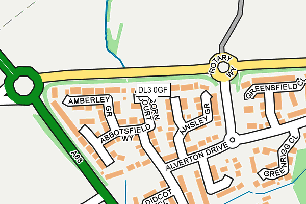 DL3 0GF map - OS OpenMap – Local (Ordnance Survey)