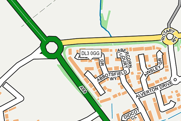 DL3 0GG map - OS OpenMap – Local (Ordnance Survey)