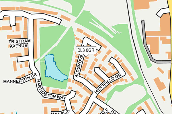 DL3 0GR map - OS OpenMap – Local (Ordnance Survey)