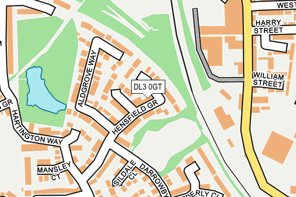 DL3 0GT map - OS OpenMap – Local (Ordnance Survey)