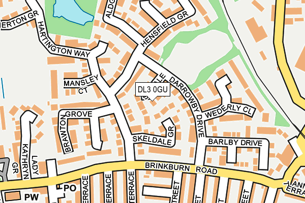 DL3 0GU map - OS OpenMap – Local (Ordnance Survey)
