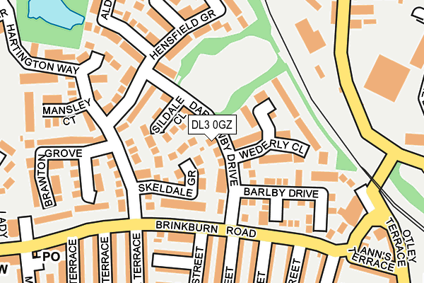 DL3 0GZ map - OS OpenMap – Local (Ordnance Survey)