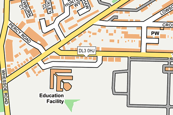 DL3 0HJ map - OS OpenMap – Local (Ordnance Survey)