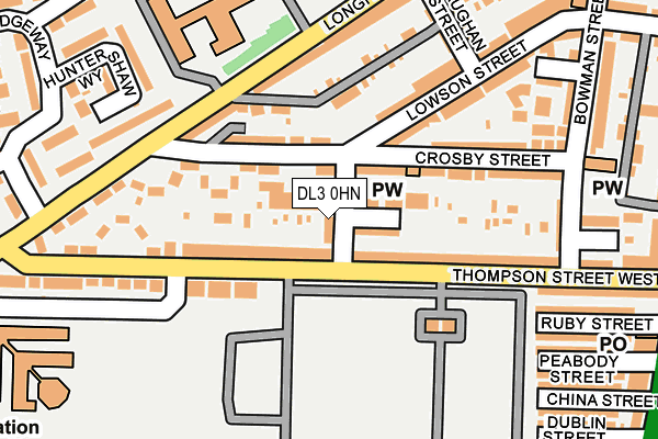 DL3 0HN map - OS OpenMap – Local (Ordnance Survey)