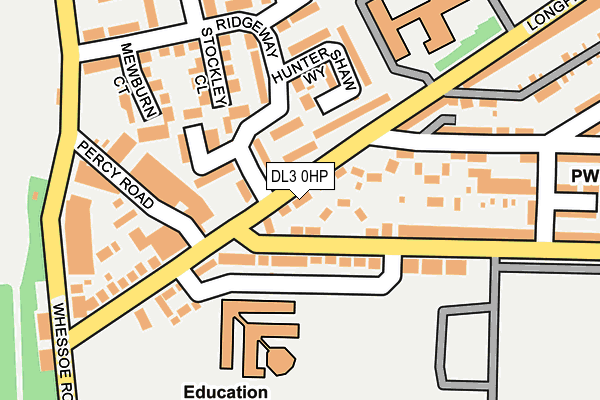 DL3 0HP map - OS OpenMap – Local (Ordnance Survey)