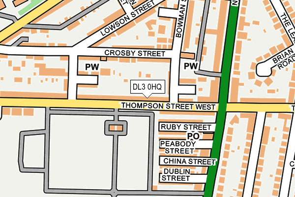 DL3 0HQ map - OS OpenMap – Local (Ordnance Survey)