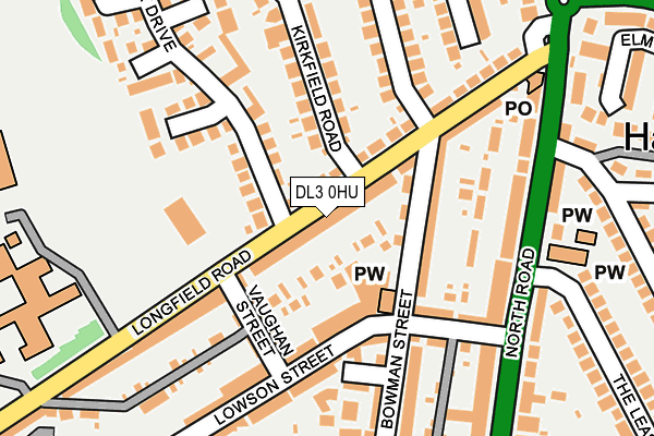 DL3 0HU map - OS OpenMap – Local (Ordnance Survey)