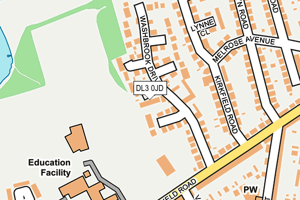 DL3 0JD map - OS OpenMap – Local (Ordnance Survey)