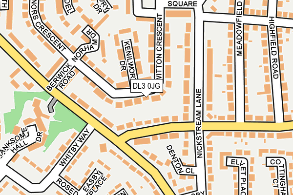 DL3 0JG map - OS OpenMap – Local (Ordnance Survey)