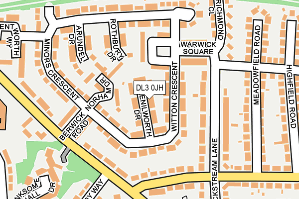 DL3 0JH map - OS OpenMap – Local (Ordnance Survey)