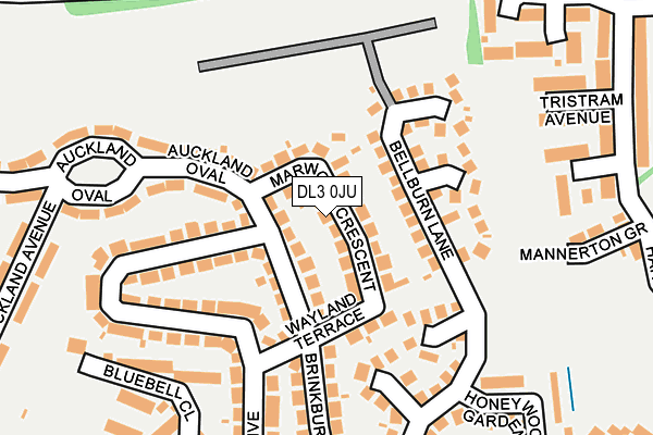 DL3 0JU map - OS OpenMap – Local (Ordnance Survey)